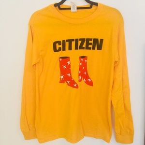 CITIZEN Long Sleeve Taxi Yellow Bowie Boots Tee 🔥